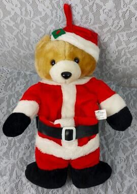 Vintage Christmas Teddy Bear Stocking Eastern Accessories 20" Plush Needs Repair